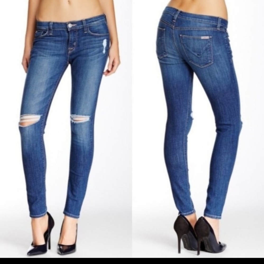 Hudson Krista super skinny distressed jeans